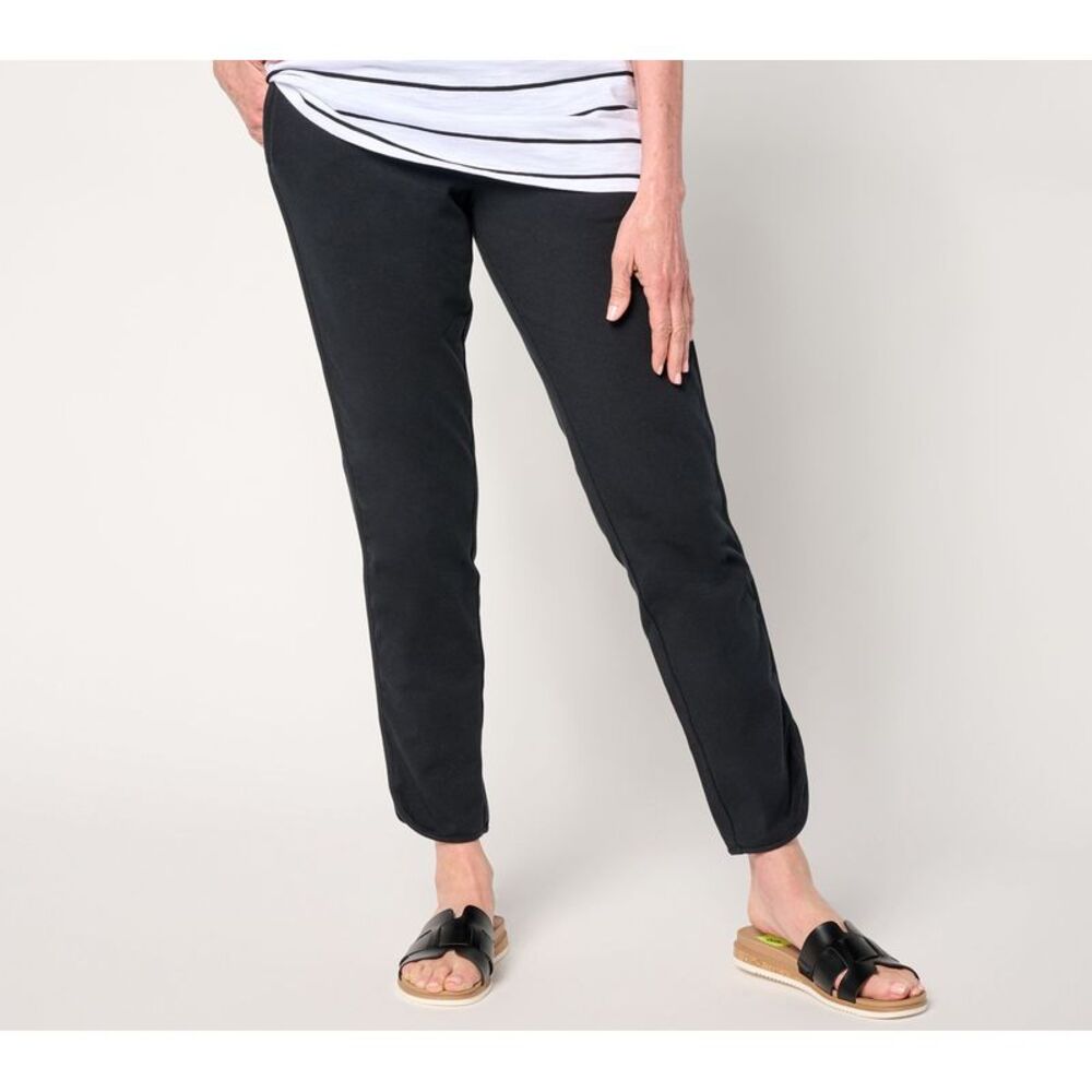 Denim & Co. Women's Pants Sz M Make Your Selection: Active Reg Duo Black A717407
